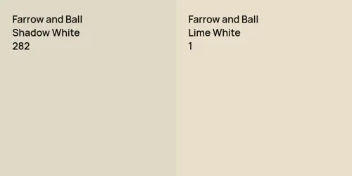 282 Shadow White vs 1 Lime White