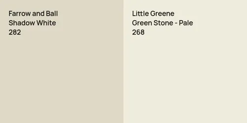 282 Shadow White vs 268 Green Stone - Pale