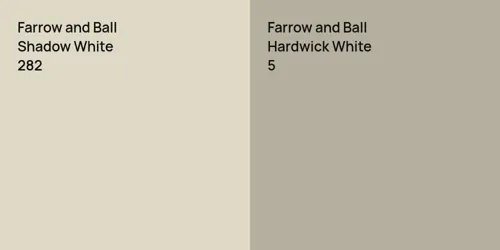 282 Shadow White vs 5 Hardwick White