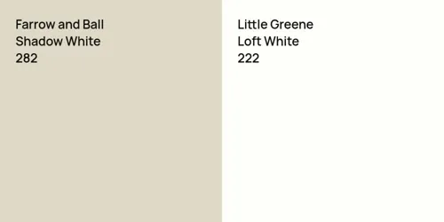 282 Shadow White vs 222 Loft White