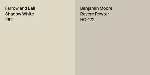 282 Shadow White vs HC-172 Revere Pewter