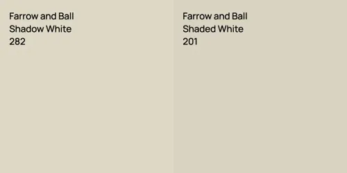 282 Shadow White vs 201 Shaded White