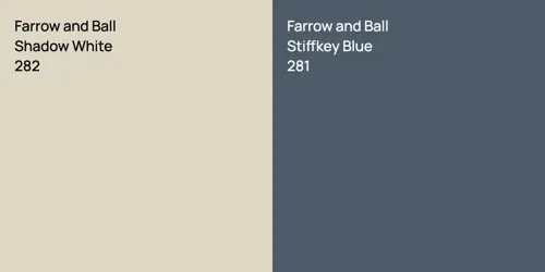 282 Shadow White vs 281 Stiffkey Blue