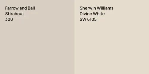 300 Stirabout vs SW 6105 Divine White