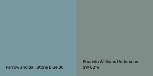 86 Stone Blue vs SW 6214 Underseas