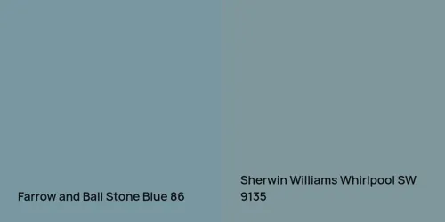 86 Stone Blue vs SW 9135 Whirlpool