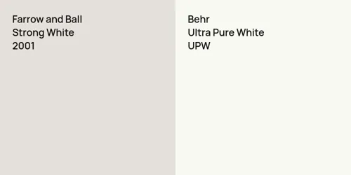 2001 Strong White vs UPW Ultra Pure White