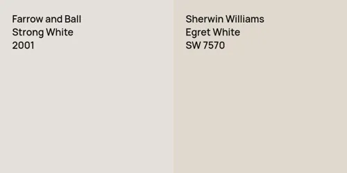 2001 Strong White vs SW 7570 Egret White