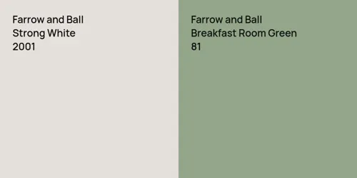 2001 Strong White vs 81 Breakfast Room Green