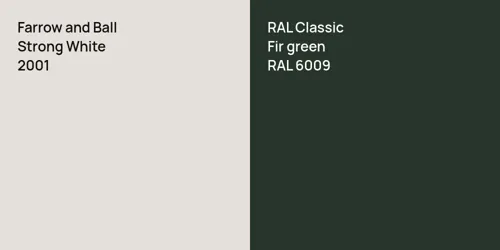 2001 Strong White vs RAL 6009  Fir green