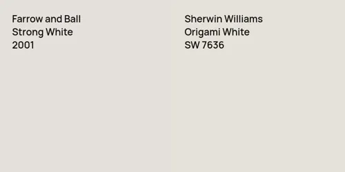 2001 Strong White vs SW 7636 Origami White