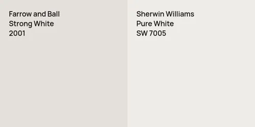 2001 Strong White vs SW 7005 Pure White