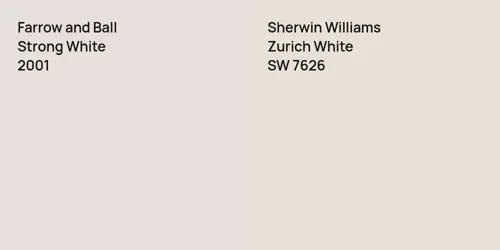 2001 Strong White vs SW 7626 Zurich White