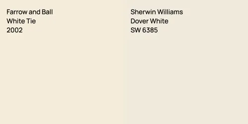 2002 White Tie vs SW 6385 Dover White