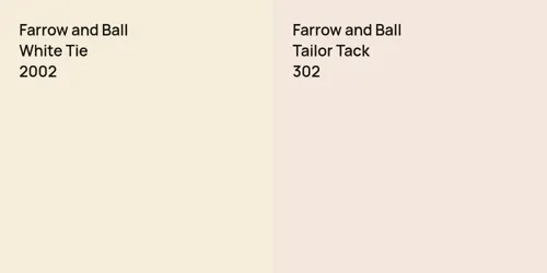 2002 White Tie vs 302 Tailor Tack