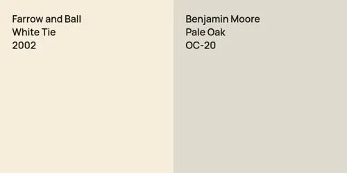 2002 White Tie vs OC-20 Pale Oak