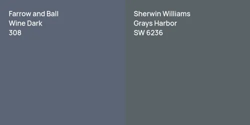 308 Wine Dark vs SW 6236 Grays Harbor