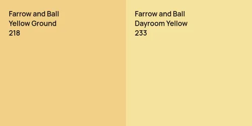 218 Yellow Ground vs 233 Dayroom Yellow