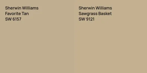 SW 6157 Favorite Tan vs SW 9121 Sawgrass Basket