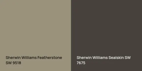 SW 9518 Featherstone vs SW 7675 Sealskin