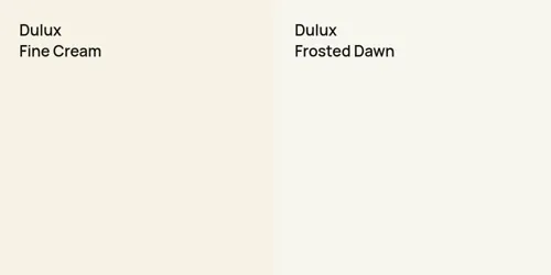 null Fine Cream vs null Frosted Dawn