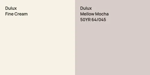 null Fine Cream vs 50YR 64/045 Mellow Mocha