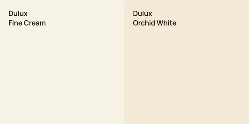 null Fine Cream vs null Orchid White