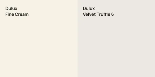 null Fine Cream vs null Velvet Truffle 6