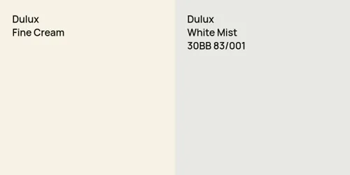 null Fine Cream vs 30BB 83/001 White Mist