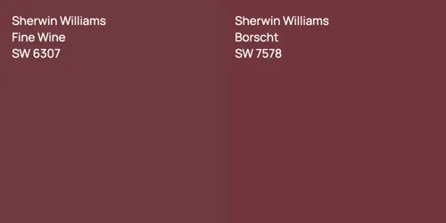 SW 6307 Fine Wine vs SW 7578 Borscht