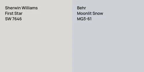 SW 7646 First Star vs MQ3-61 Moonlit Snow