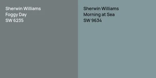 SW 6235 Foggy Day vs SW 9634 Morning at Sea