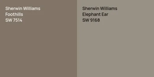 SW 7514 Foothills vs SW 9168 Elephant Ear