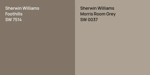 SW 7514 Foothills vs SW 0037 Morris Room Grey