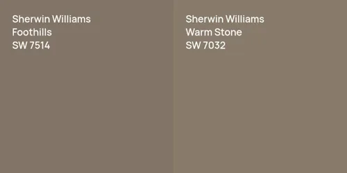 SW 7514 Foothills vs SW 7032 Warm Stone