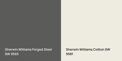 SW 9565 Forged Steel vs SW 9581 Cotton