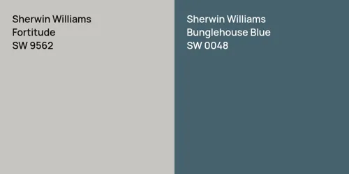 SW 9562 Fortitude vs SW 0048 Bunglehouse Blue