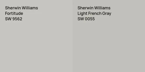 SW 9562 Fortitude vs SW 0055 Light French Gray