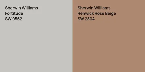 SW 9562 Fortitude vs SW 2804 Renwick Rose Beige