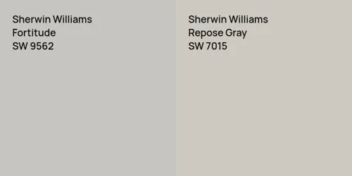 SW 9562 Fortitude vs SW 7015 Repose Gray