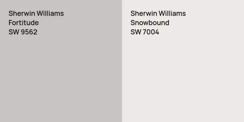 SW 9562 Fortitude vs SW 7004 Snowbound