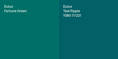 null Fortune Green vs 10BG 11/221 Teal Ripple