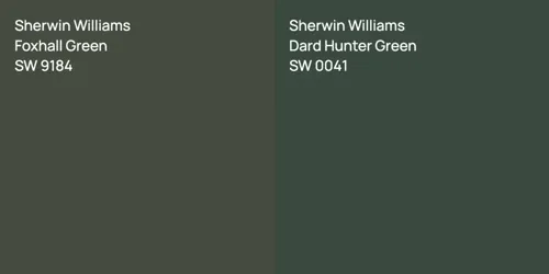 SW 9184 Foxhall Green vs SW 0041 Dard Hunter Green