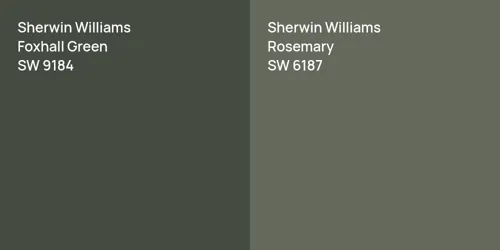 SW 9184 Foxhall Green vs SW 6187 Rosemary