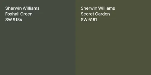 SW 9184 Foxhall Green vs SW 6181 Secret Garden