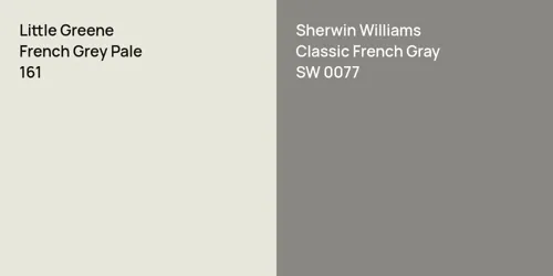 161 French Grey Pale vs SW 0077 Classic French Gray