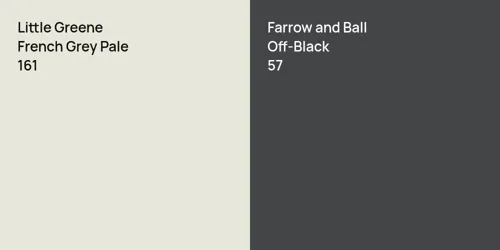 161 French Grey Pale vs 57 Off-Black