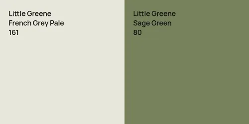 161 French Grey Pale vs 80 Sage Green