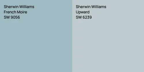 SW 9056 French Moire vs SW 6239 Upward