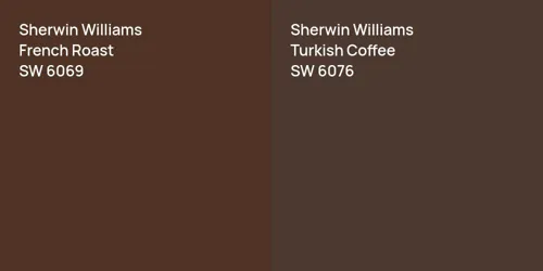 SW 6069 French Roast vs SW 6076 Turkish Coffee